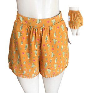 J52661RAMH-Golded Yellow Shorts
